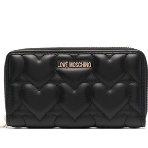 NWT Love Moschino Women's Quilted Heart Pattern wallet